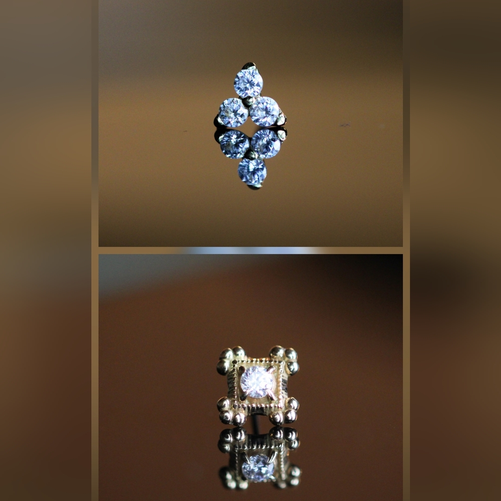 14kt & 18kt YG Threadless Ends